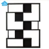 White modern wall wooden kids bookshelf of office