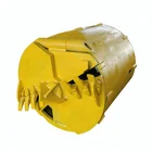 Construction machinery parts drilling bucket with soil teeth