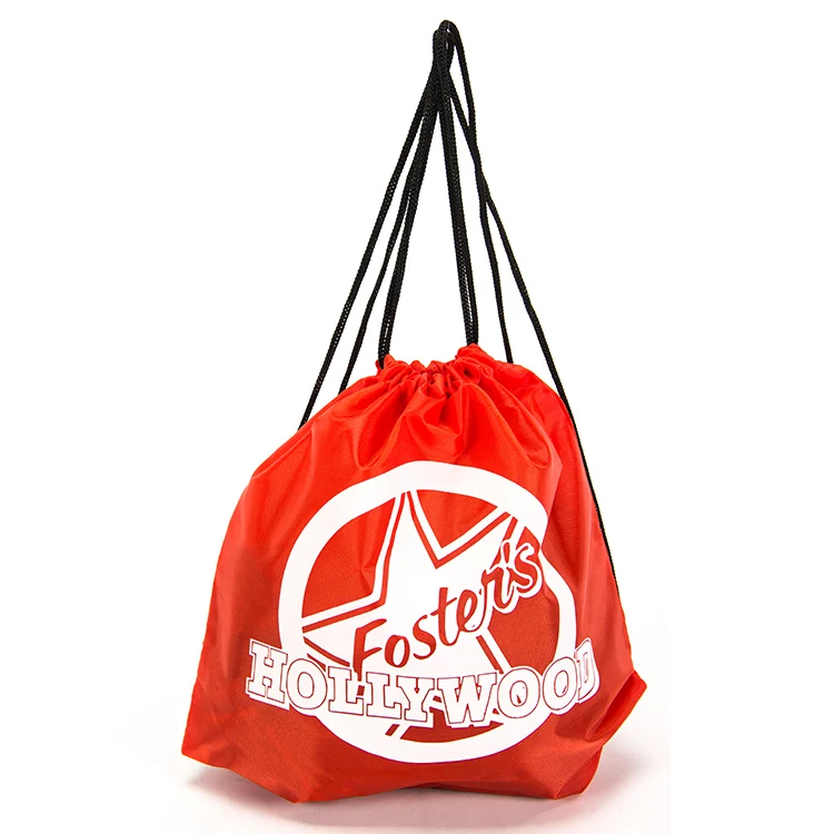 custom bulk high quality nylon drawstring bag