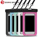 High quality IPX8 grade PVC waterproof mobile phone bag case for smartphone fingerprint unlock