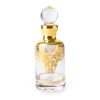 FACTORY DESIGN NEW CRYSTAL GLASS PERFUME BOTTLE ESSENTIAL OIL BOTTLE WITH ARABIC STYLE GOLD DESIGN