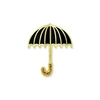 Top sell custom gold umbrella lapel pin with butterfly clasp