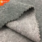 32S one side brushed knitted melange cotton/polyester cvc 60/40 fleece french terry fabric for hoodie
