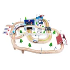 Model Train Train Wooden Toy Train Funny Model Wooden Classic Toy Train For Kids W04C012