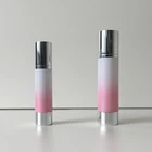 New color packaging plastic cosmetic containers 10ml 15ml 30ml 50ml 80ml 100ml 120ml airless pump lotion bottle for cosmetics