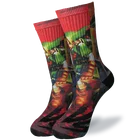 wholesale sublimation digital print sock with customized cartoon