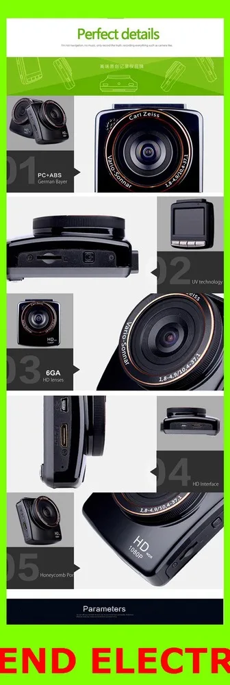 Novatek Chipest Car Dvr Camera Dash Cam Full HD 1080p Parking Video Recorder Registrator Mini Camcorder 170 Wide Angle Lens