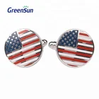 Gold Knot Letter Luxury Make Custom Masonic Men Flag Cufflinks