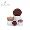 BDPAK Luxury Cosmetic Packaging Bamboo Wooden Cosmetic Cream Jars