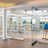 Manufacturer Movable Folding Glass Partition Workstation for Meeting Room