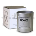 Glass art Jasmine candle jar candle with wooden wick