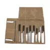 Travel Chef Knife Carrier Bag Waxed Canvas Knife Bag Tool Pouch