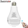 cctv bulb dvr camera panoramic wireless security wifi 360 fisheye p2p IP VR camera 1.3mp 360 icsee