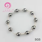 2018 New arrival DIY 925 Sterling silver beads bracelet with germanium