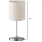 Chrome Table Lamp New Competitive Price Flax Fabric Electroplating Chrome Color Holder Table Lamp For Hotel