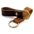 Full grain leather key organizer handmade smooth leather key ring holder for hold multi-keys