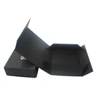 Folding Cardboard Display Gift Box Template Spring Canada Full Matte Black Folding Box With Magnetic Closure