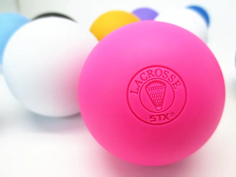 new invention colorful logo engraved lacrosse ball for fitness massage