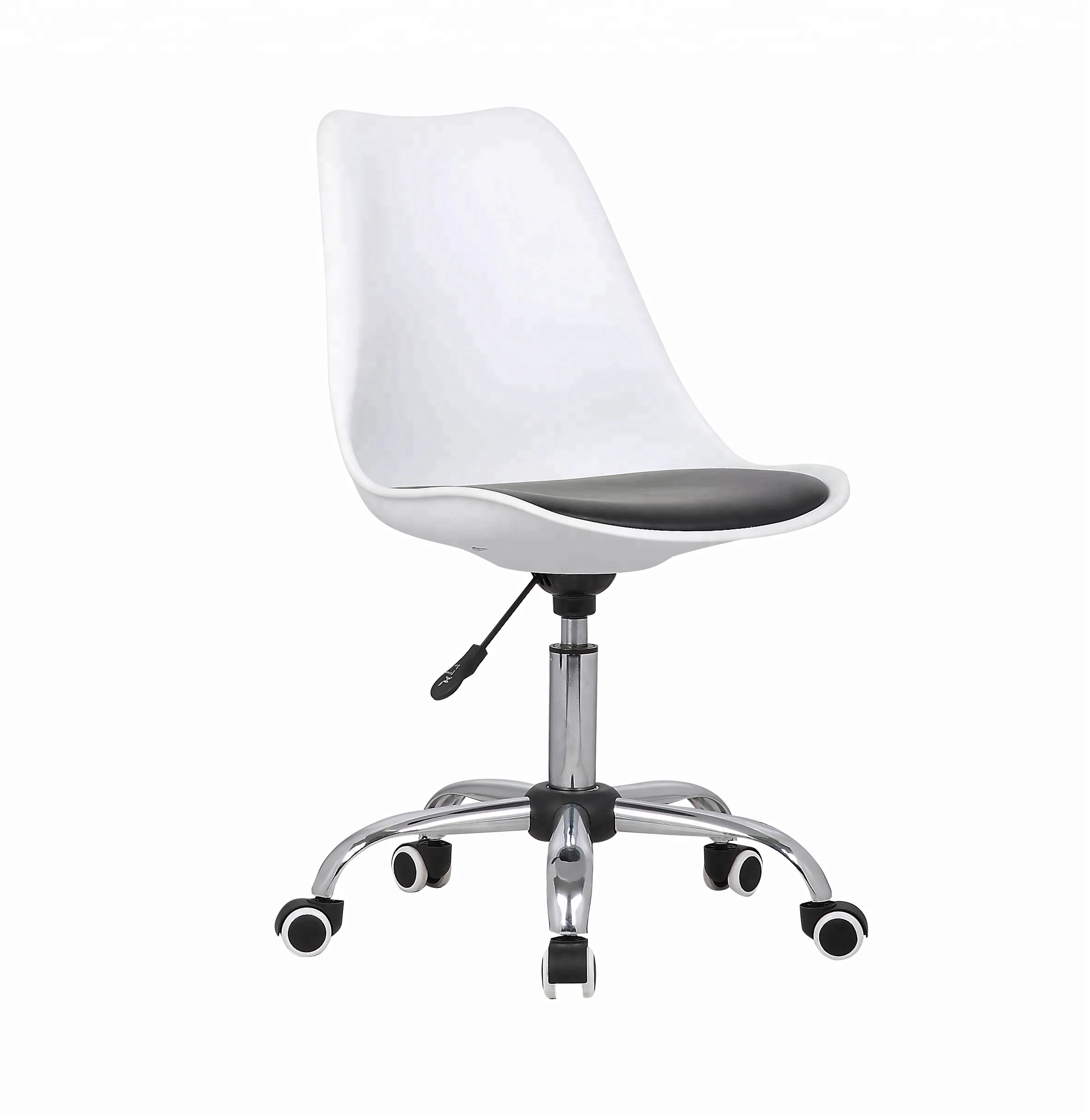 Высокое качество все белый вращающийся стул пластиковый стул ABS вращающийся стул с площадкой для продажи