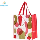 Wholesale eco reusable pp woven shopping bag with logo design PP woven packaging bag