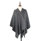 heather grey vent clothing knitted shawls