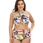 Wholesale fat sexy plus size bras tops swimwear for fat women