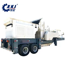 Wheeled Mounted Mobile Crushing Station for Construction Waste Plant