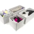 Functional Fabric White Drawer Underwear Foldable Lingerie Organizer
