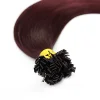 Pred Bond Keratin Human Hair Extension 20" 1g/s 18 Colors flat shape hair extensions adding hair