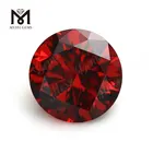 loose cz gemstone synthetic 8.0 round garnet cubic zirconia stone