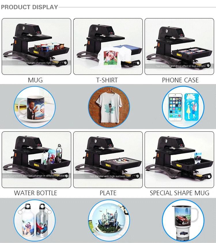 Freesub Multifuntional 3D Vacuum Heat Press Machine for T-Shirts Mugs Phone Case with CE Certificate (ST420)