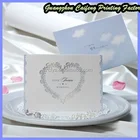 white luxurious english wedding invitation card/custom greeting card