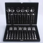 High Grade 18/8 Well Sale Mirror Polish Knife Fork Spoon Set Hotel Cutlery Stainless Steel Flatware Set 24pcs Cutlery Set