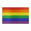 Original make america gay polyester knitted polyester satin 3' x 5' original pride flag