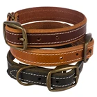Wholesale Custom High Quality Durable Leather Dog Collar Classic Pet Collar for Large Dogs