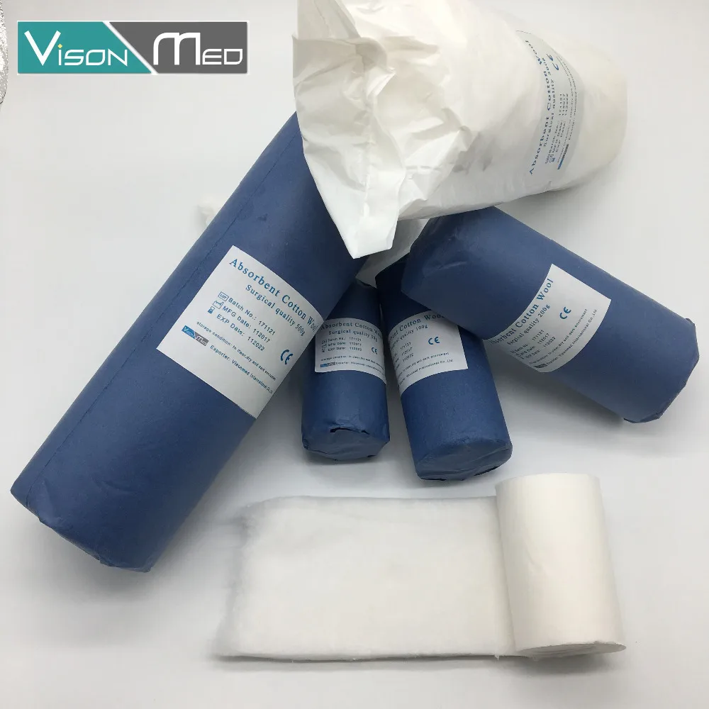 interleaved cotton wool