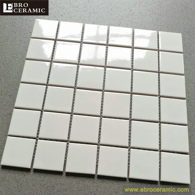 Foshan ebro black glossy glazed swimming pool tiles mosaic backsplash tiles