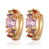 Unique Jewelry High Quality 18K Gold Plated Design Wholesale Top Zirconia Huggice CZ Earring Women
