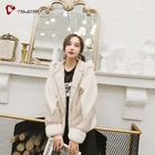 Korean Fashion Style Ladies Winter Coat Women Natural Mink Fur Coat