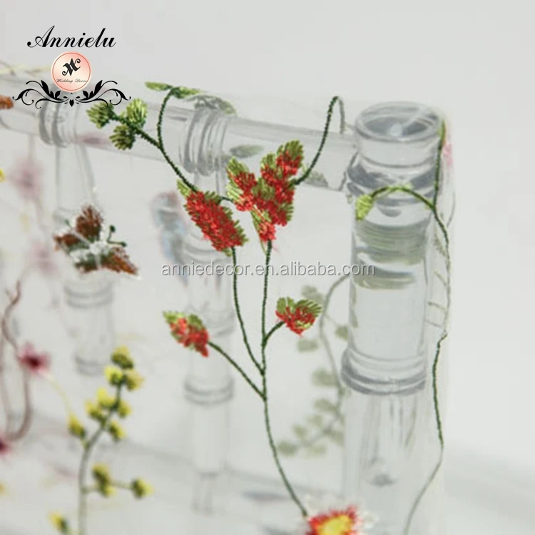 embroidery design basic polyester elegant chair covers chiavari for plastic chairs