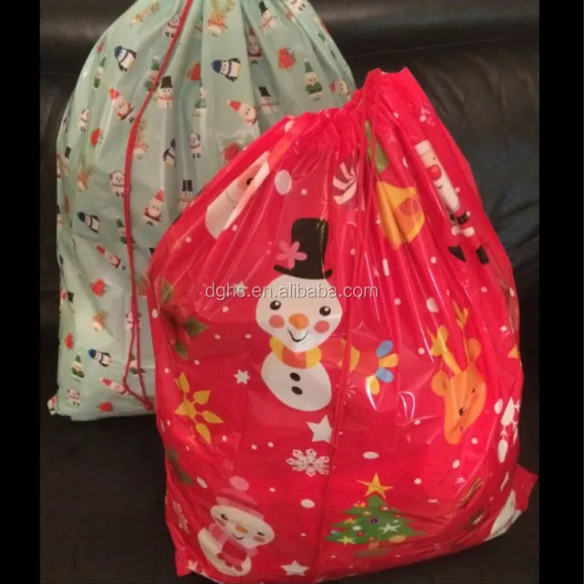 dongguan factory giant extra gift bags jumbo christmas sacks