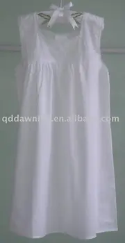 childrens white cotton nightgown