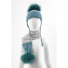 Myfur Winter Sets Wholesale Knitting Pattern Baby Hat Scarf Sets Combination