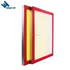 Silk screen printing aluminum frame with polyester mesh