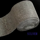 100% good quality plastic rhinestone mesh trimming factory for dress