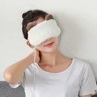 Cartoon animal customized plush heated steam comfortable sleeping mask shade breathable eye mask