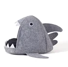Wholesale custom shark pet bed for small cat dog
