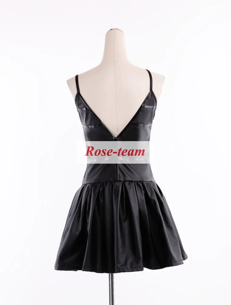 Rose-team Fantasia Anime Cosplay Made The Future Diary Gasai Yuno Black Dress Cosplay Costume
