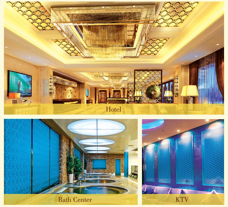 Gold Stainless Steel 316l Pop Metal False Ceiling Designs