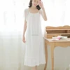 wholesale nightgowns Sleepshirts 2018 Lace Nightgown Home Dress Woman Nightwear Cotton Sleepwear Female Night Dress